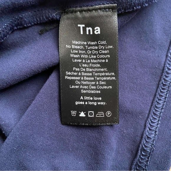 TNA Dress Hayeswater t-shirt dress navy stretchy jersey cotton small - Picture 7 of 7